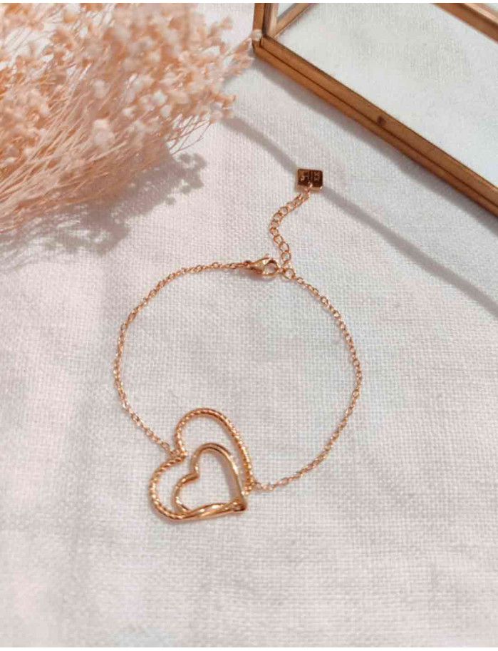 Pulsera Corazones Enlazados