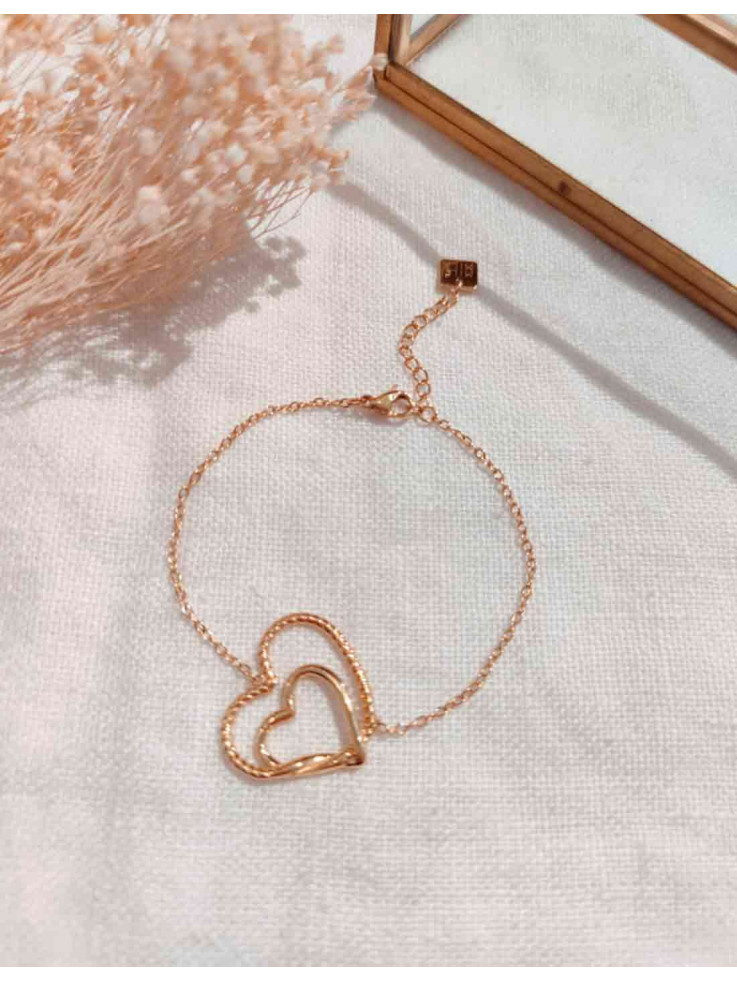 Pulsera Corazones Enlazados