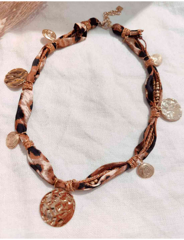 Collar Monedas Leopardo