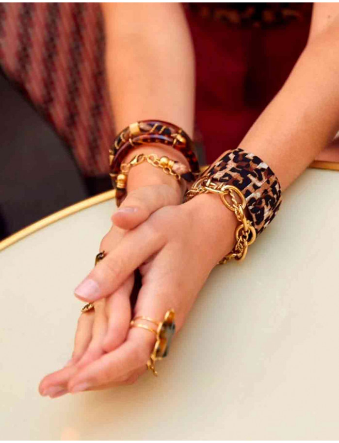 Brazalete Leopardo Camel