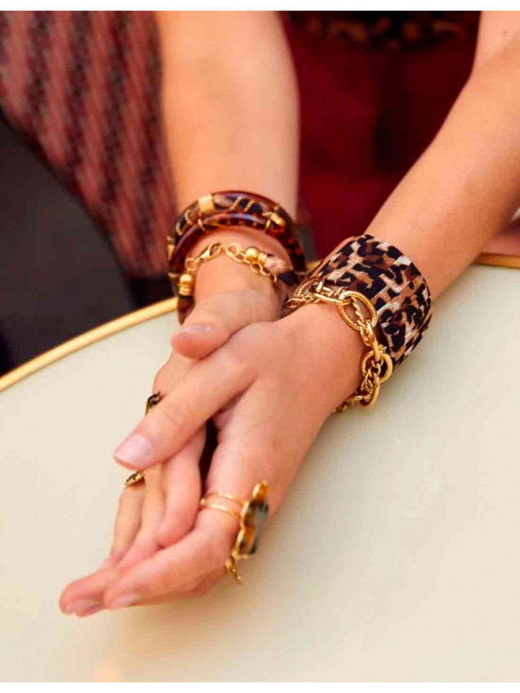 Brazalete Leopardo Camel