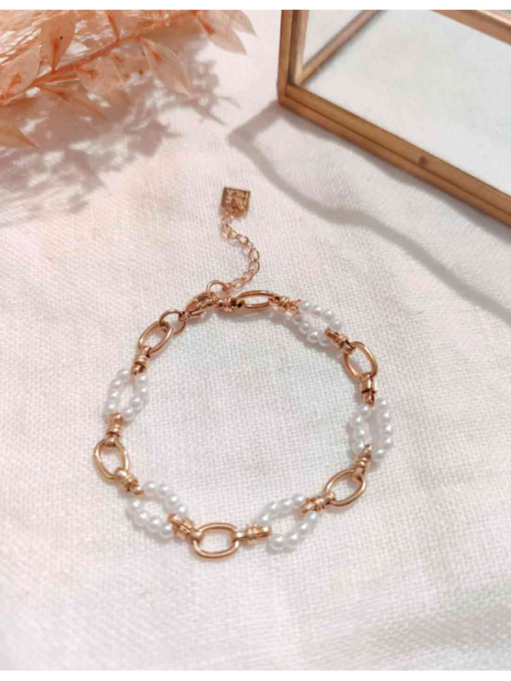 Pulsera Intercalada Perlas