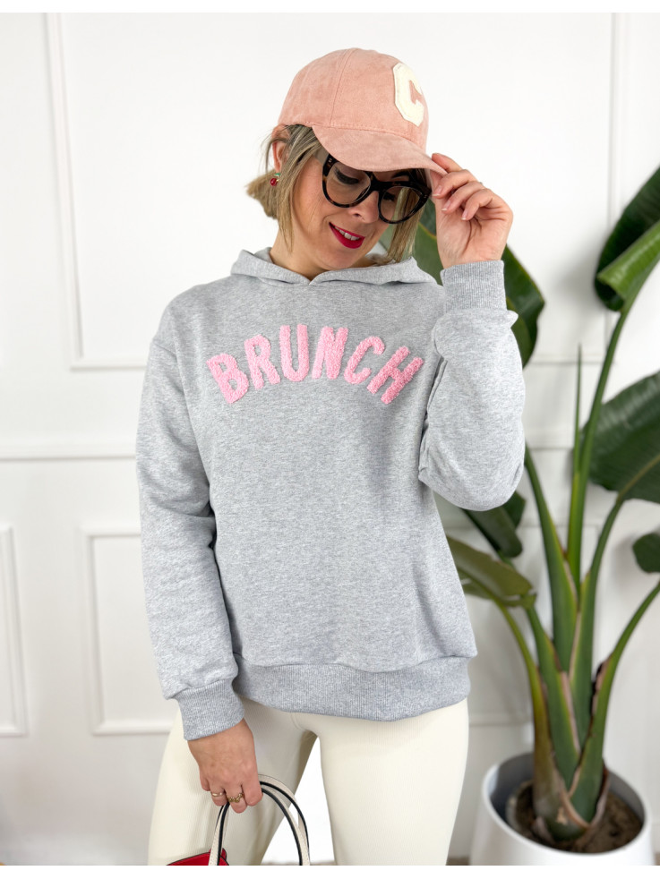 Sudadera Brunch Gris